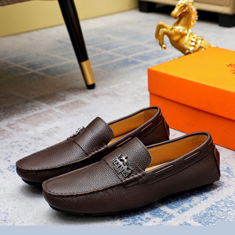 H**mes leather shoes